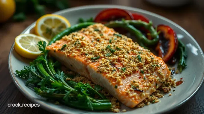 Zesty Herb-Crusted Salmon Side