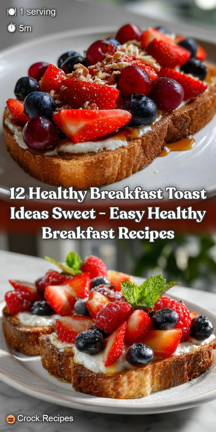 12 Healthy Breakfast Toast Ideas Sweet - Easy Healthy Breakfast Recipes