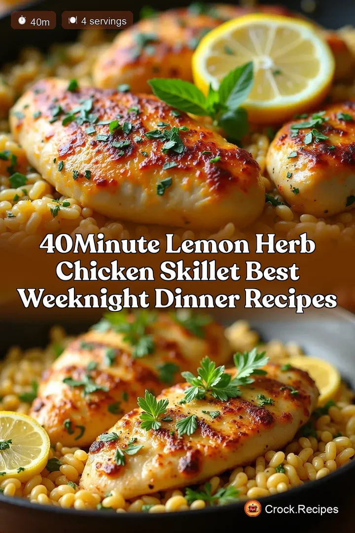 40Minute Lemon Herb Chicken Skillet Best Weeknight Dinner Recipes
