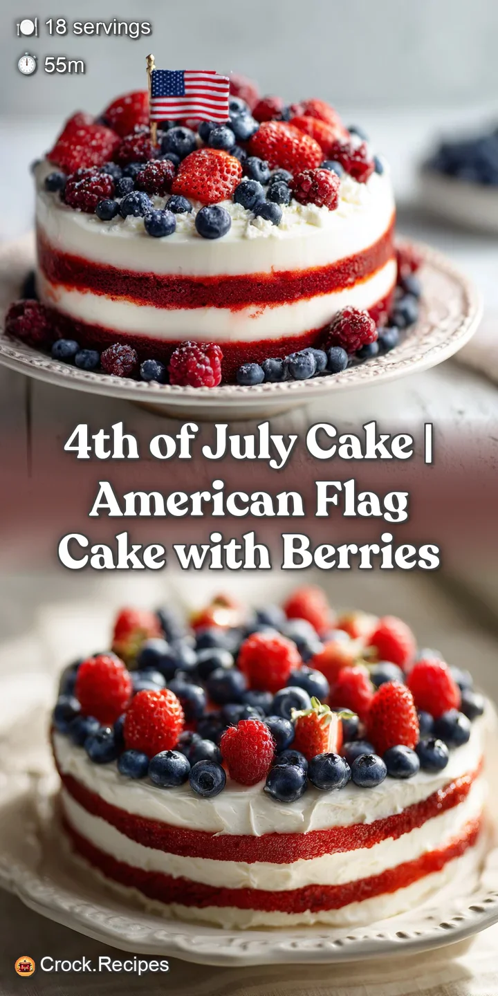 Close-up of a rich red cake layer with creamy white frosting and a glistening blueberry topping