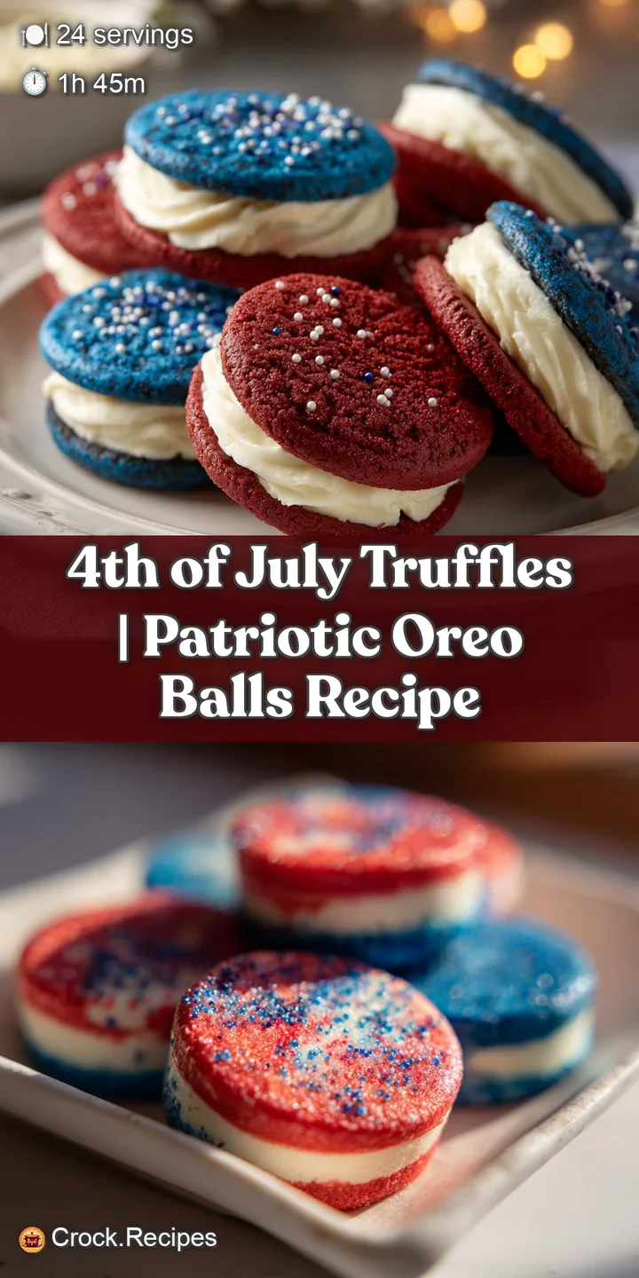 Close-up of a creamy, crumbled cookie truffle with a decadent dark chocolate center, dusted with bright blue and white spr...