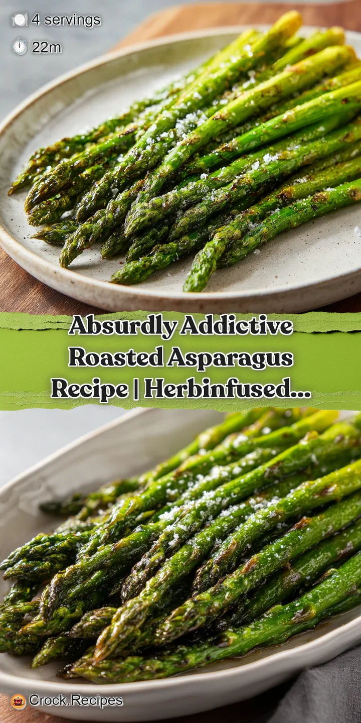 Close-up of roasted asparagus, showing tender green stalks and slightly charred, crispy tips. Yummy, simple side dish.