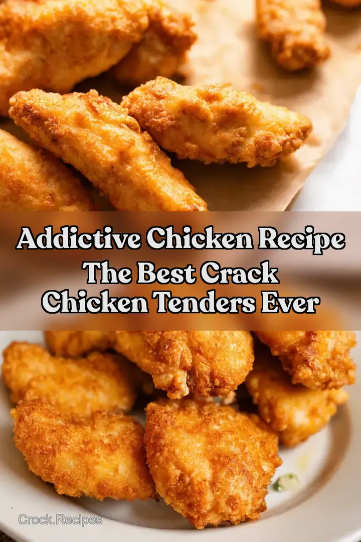 Addictive Chicken Recipe The Best Crack Chicken Tenders EVER