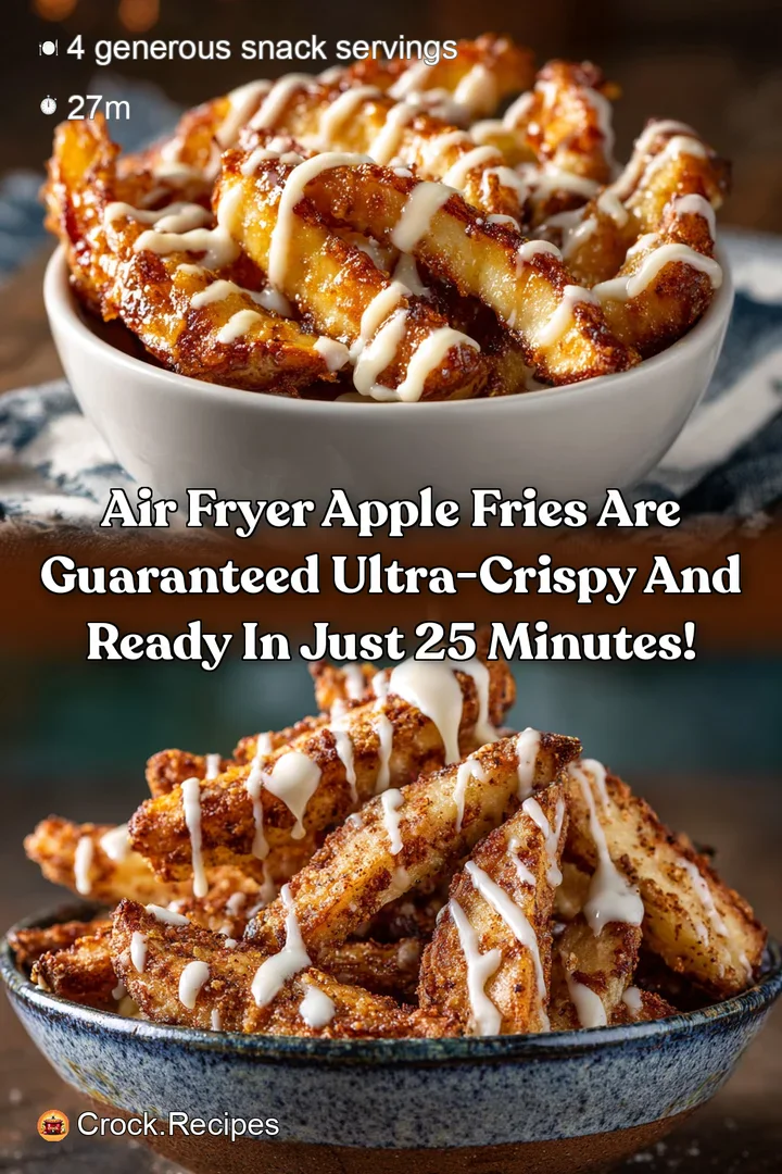 Air Fryer Apple Fries are guaranteed ultra-crispy and ready in just 25 minutes!
