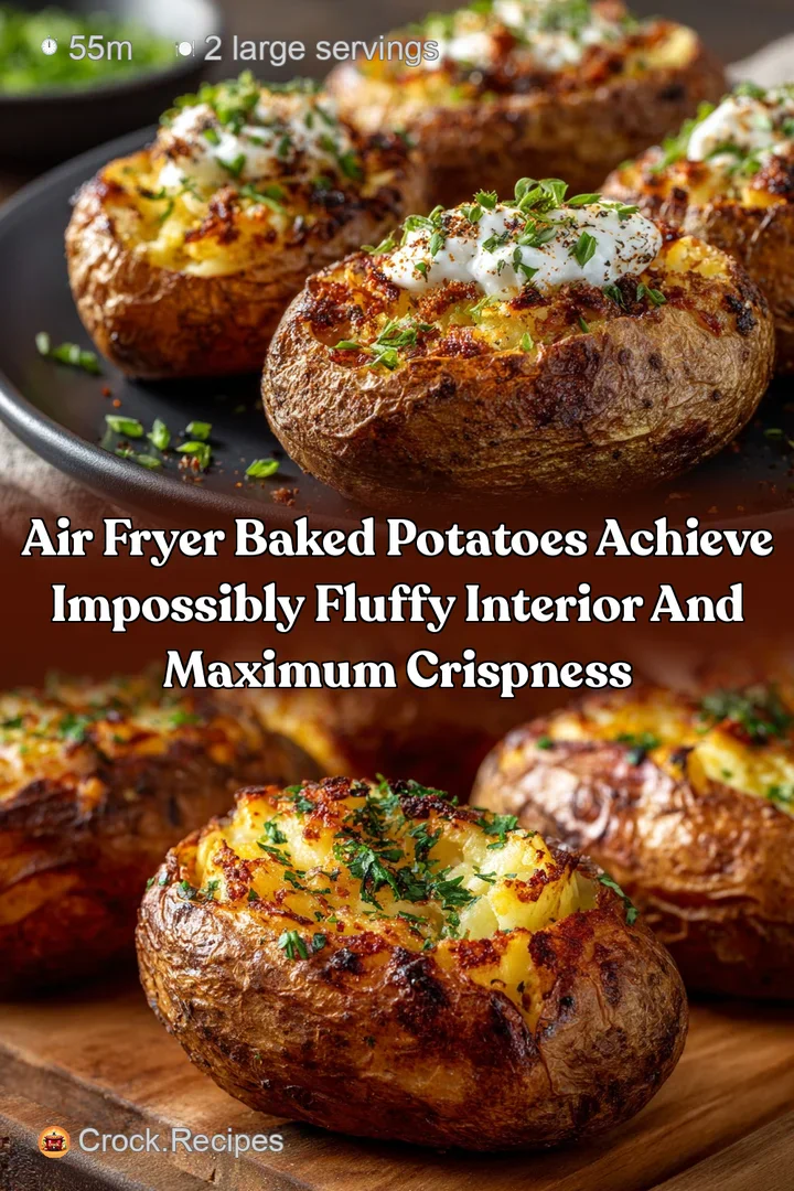 Air Fryer Baked Potatoes Achieve Impossibly Fluffy Interior and Maximum Crispness