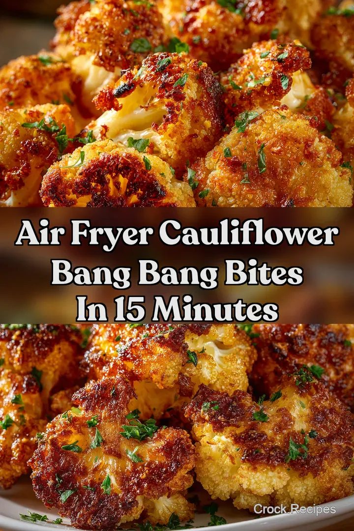 Air Fryer Cauliflower Bang Bang Bites in 15 Minutes
