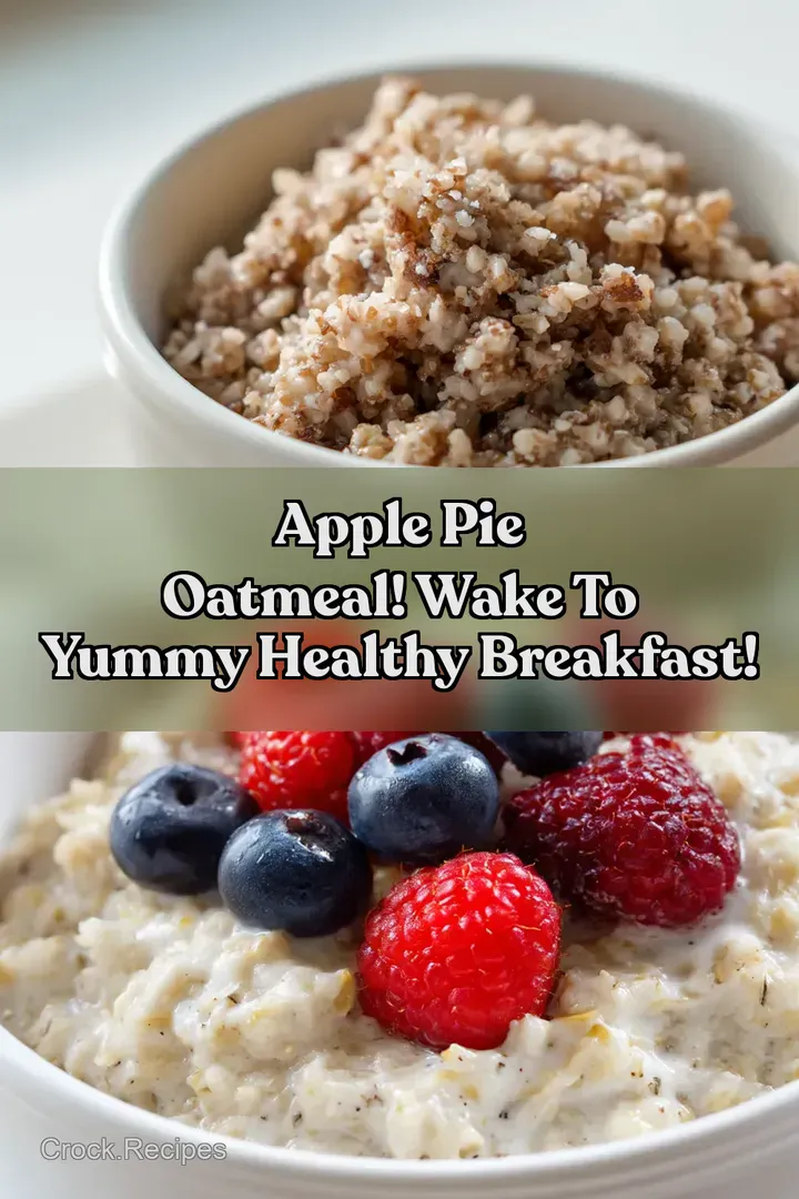 Apple Pie Oatmeal! Wake to Yummy Healthy Breakfast!