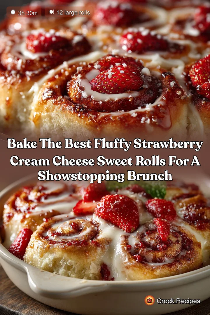 Bake the Best Fluffy Strawberry Cream Cheese Sweet Rolls for a Showstopping Brunch