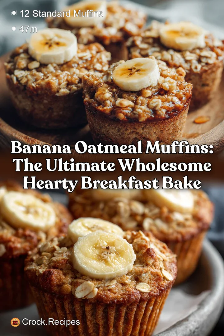 Banana Oatmeal Muffins: The Ultimate Wholesome Hearty Breakfast Bake