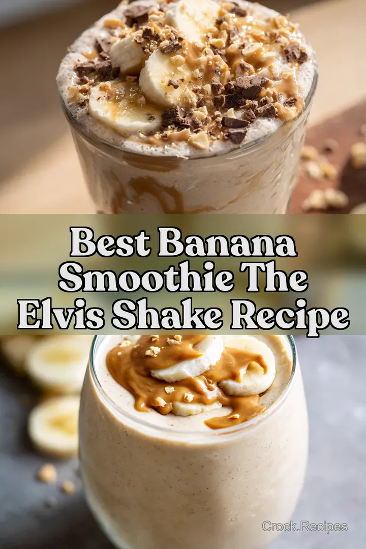 Best Banana Smoothie The Elvis Shake Recipe : PIN FOR LATER Best Banana Smoothie The Elvis Shake Recipe