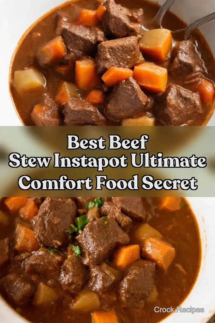 Best Beef Stew Instapot Ultimate Comfort Food Secret : PIN FOR LATER Best Beef Stew Instapot Ultimate Comfort Food Secret