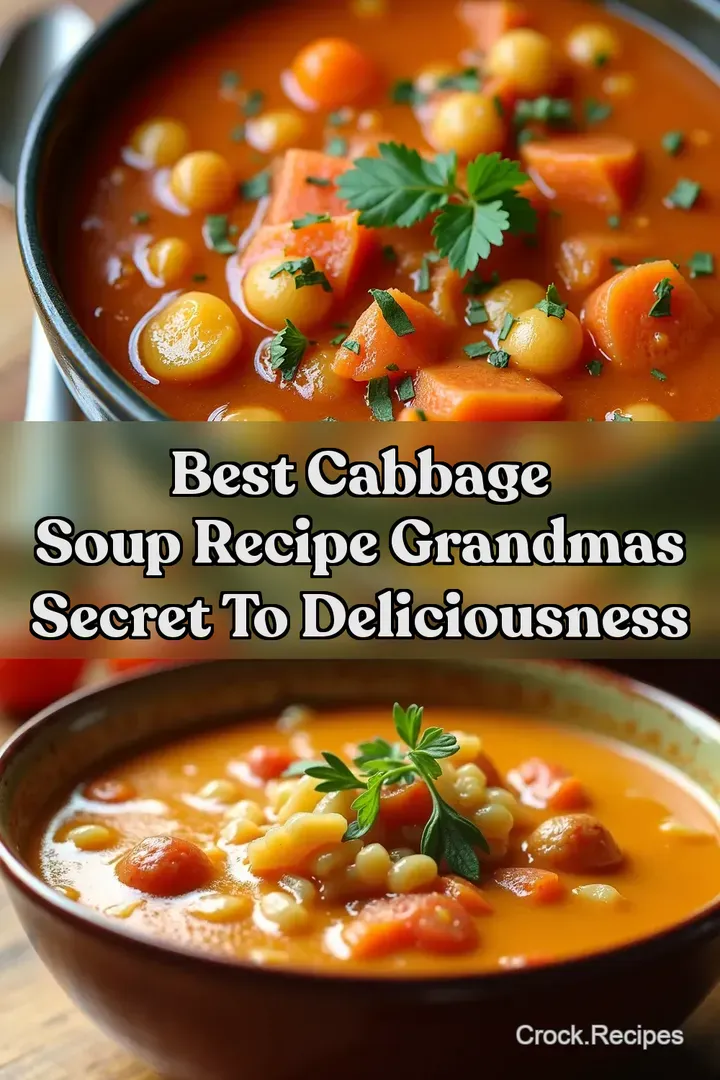 Best Cabbage Soup Recipe Grandmas Secret to Deliciousness
