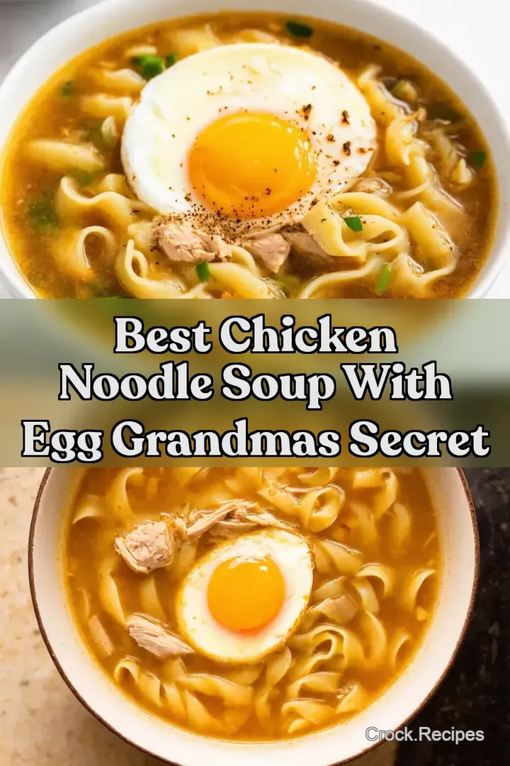 Best Chicken Noodle Soup with Egg Grandmas Secret