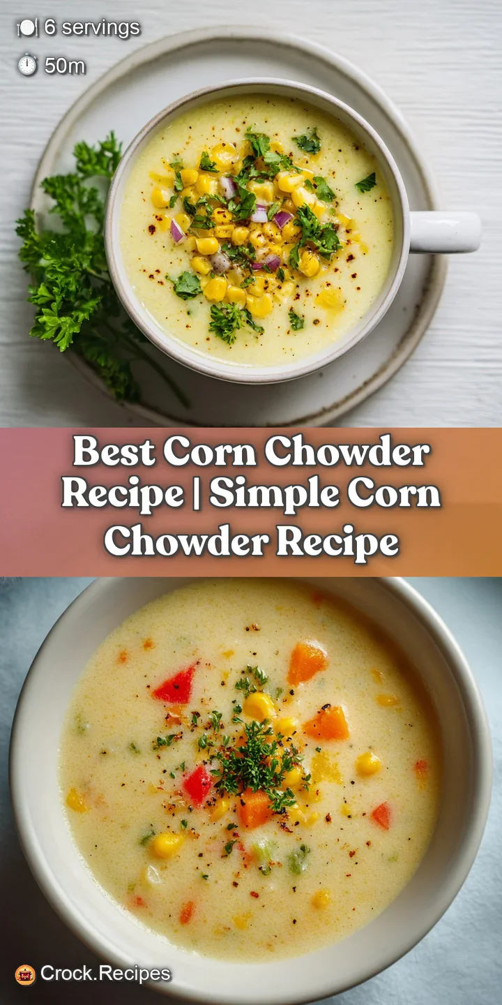 Close-up of steaming corn chowder, highlighting the creamy texture, tender corn kernels, and vibrant green herbs.