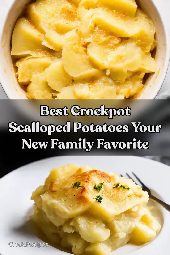 Best Crockpot Scalloped Potatoes Your New Family Favorite : PIN FOR LATER Best Crockpot Scalloped Potatoes Your New Family Favorite