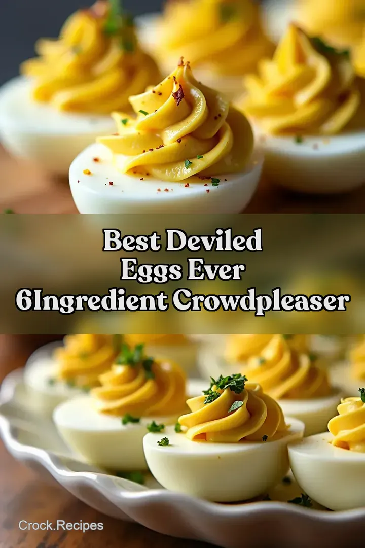 Best Deviled Eggs Ever 6Ingredient CrowdPleaser