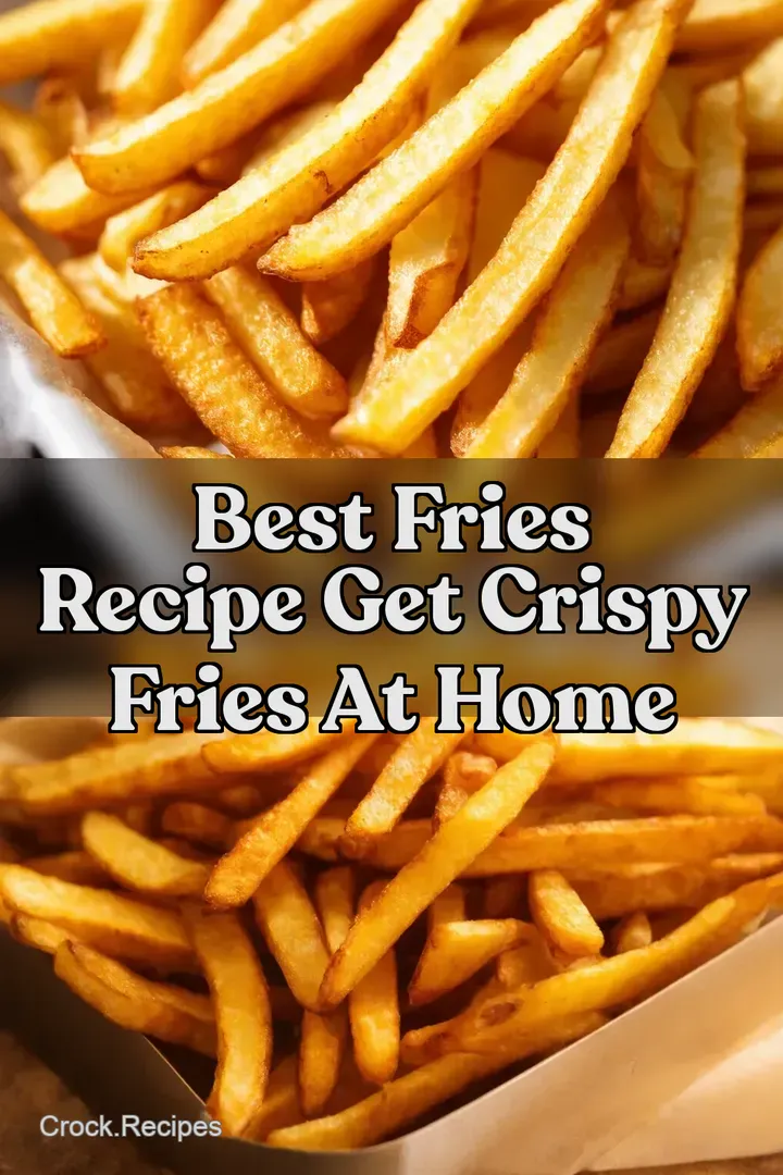 Best Fries Recipe Get Crispy Fries At Home : PIN FOR LATER Best Fries Recipe Get Crispy Fries At Home