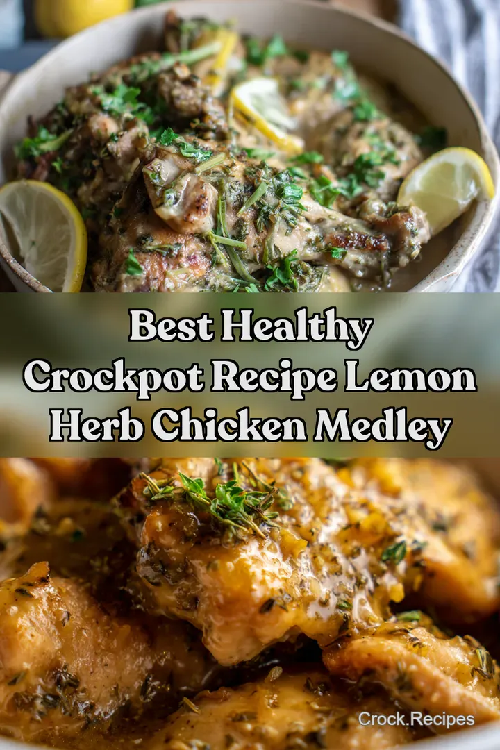 Best Healthy Crockpot Recipe Lemon Herb Chicken Medley