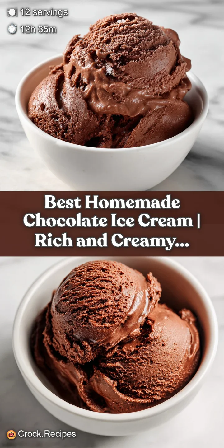 Close-up of a dark chocolate ice cream scoop, showcasing its dense, creamy swirls and frozen perfection.