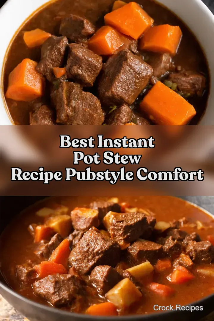Best Instant Pot Stew Recipe PubStyle Comfort