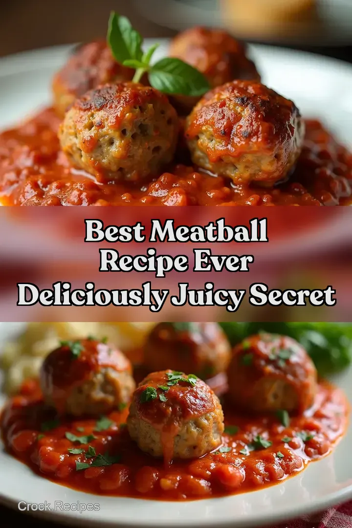 Best Meatball Recipe Ever Deliciously Juicy Secret