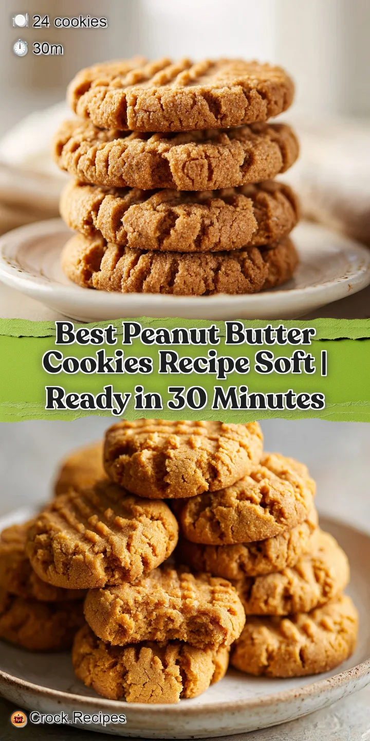 Close-up of a peanut butter cookie. Deep cracks on top reveal a soft interior, slightly glistening from melted butter, pro...