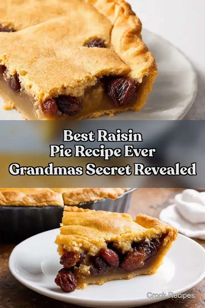 Best Raisin Pie Recipe Ever Grandmas Secret Revealed