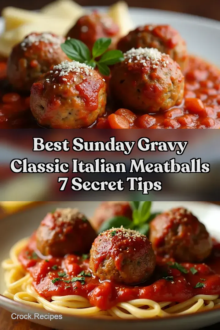Best Sunday Gravy Classic Italian Meatballs 7 Secret Tips
