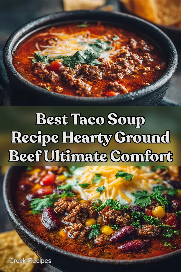 Best Taco Soup Recipe Hearty Ground Beef Ultimate Comfort