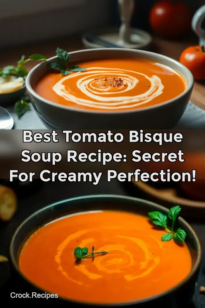 Best Tomato Bisque Soup Recipe: Secret for Creamy Perfection!