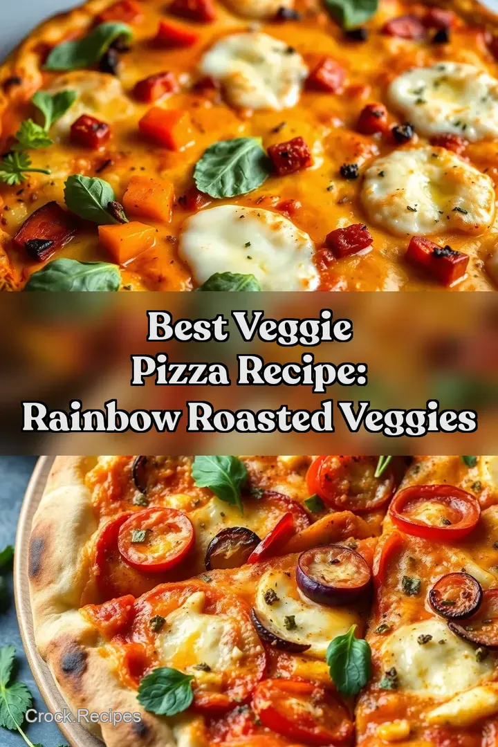 Best Veggie Pizza Recipe: Rainbow Roasted Veggies