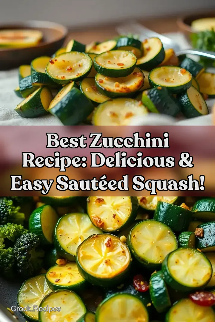 Best Zucchini Recipe: Delicious & Easy Saut&eacute;ed Squash!