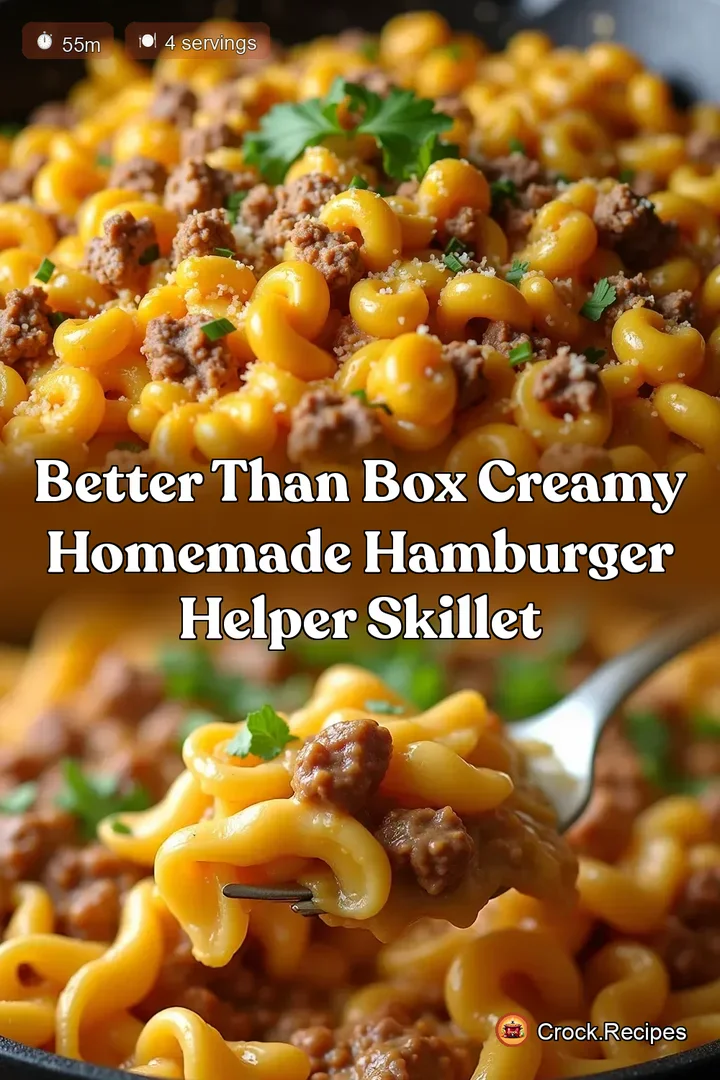 Better Than Box Creamy Homemade Hamburger Helper Skillet
