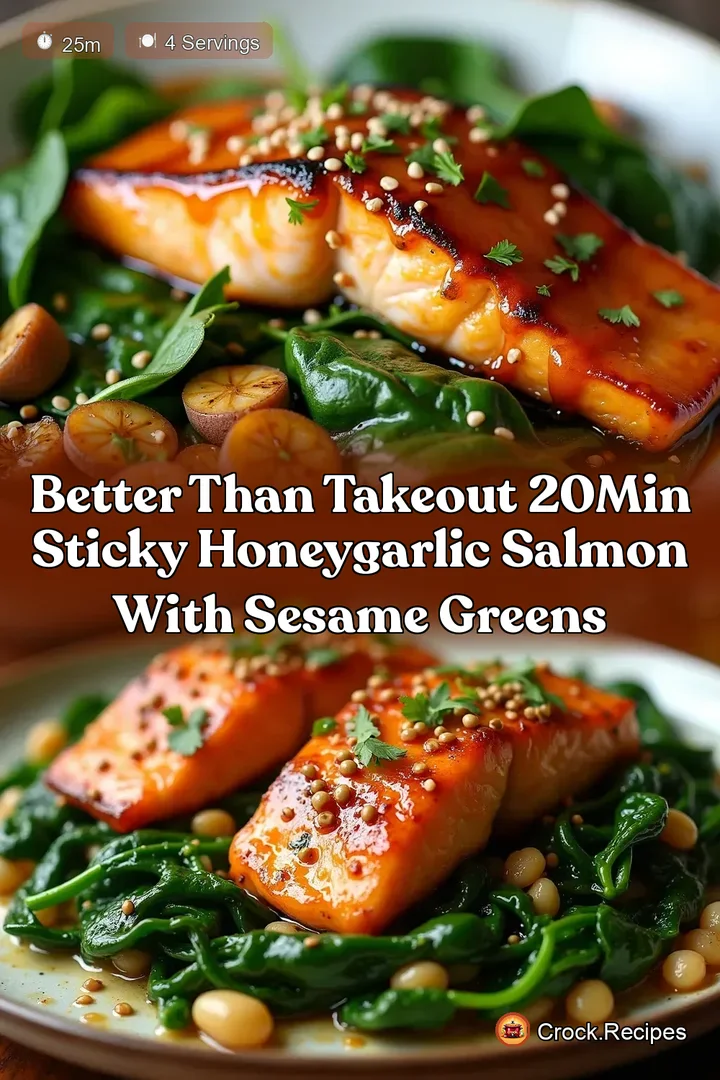 Better Than Takeout 20Min Sticky HoneyGarlic Salmon with Sesame Greens