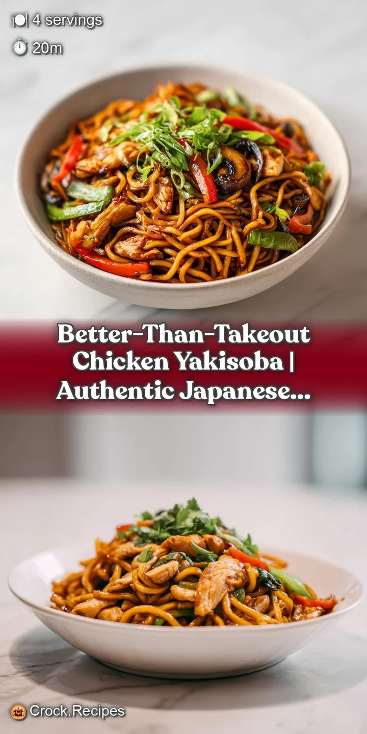 Close-up of perfectly seared chicken and springy noodles tossed in a rich, dark sauce, with a sprinkle of green onions.