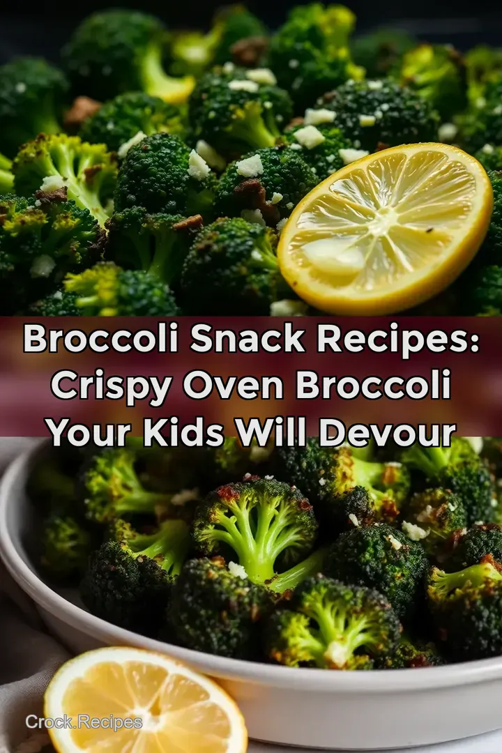 Broccoli Snack Recipes: Crispy Oven Broccoli Your Kids Will Devour