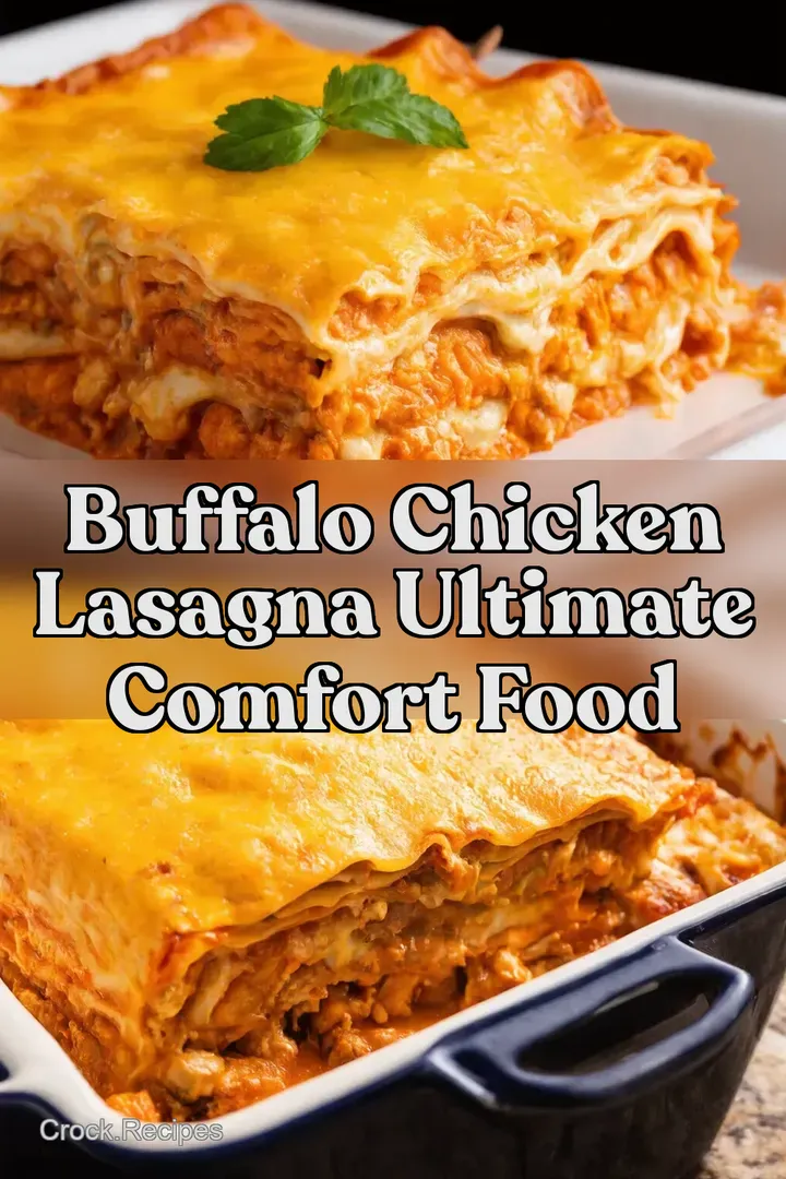 Buffalo Chicken Lasagna Ultimate Comfort Food