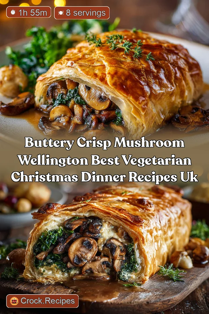 Buttery Crisp Mushroom Wellington Best Vegetarian Christmas Dinner Recipes UK
