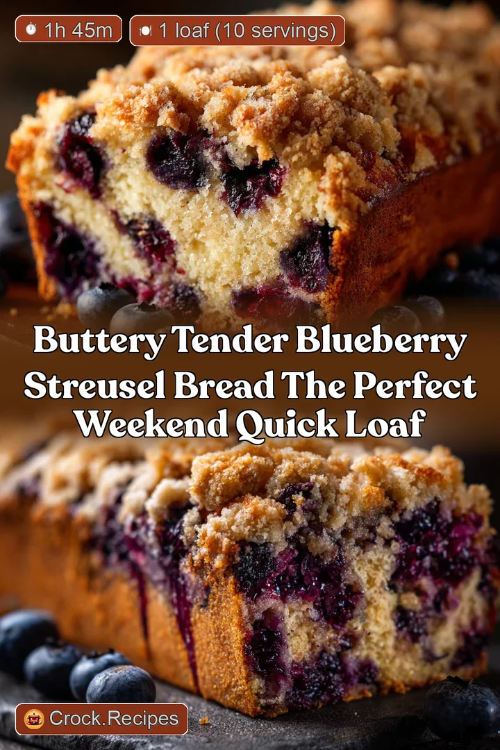 Buttery Tender Blueberry Streusel Bread The Perfect Weekend Quick Loaf