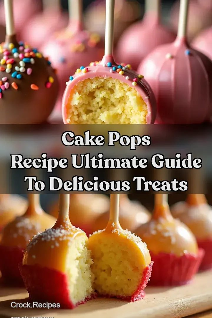 Cake Pops Recipe Ultimate Guide to Delicious Treats