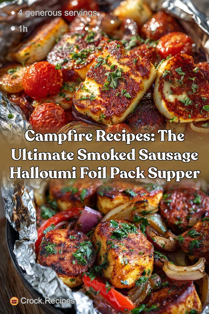 Campfire Recipes: The Ultimate Smoked Sausage Halloumi Foil Pack Supper