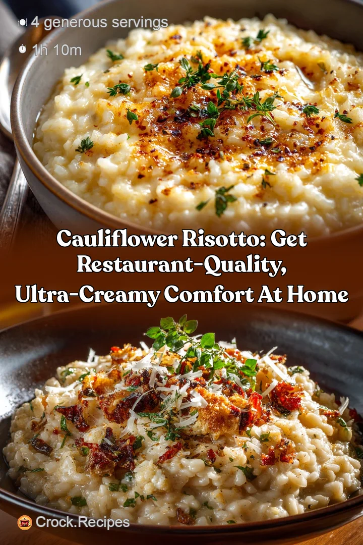 Cauliflower Risotto: Get Restaurant-Quality Ultra-Creamy Comfort at Home