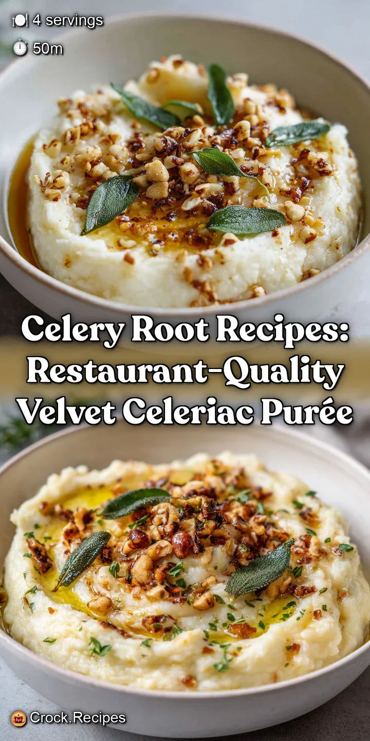 Celery Root Recipes: Restaurant-Quality Velvet Celeriac Pur&eacute;e