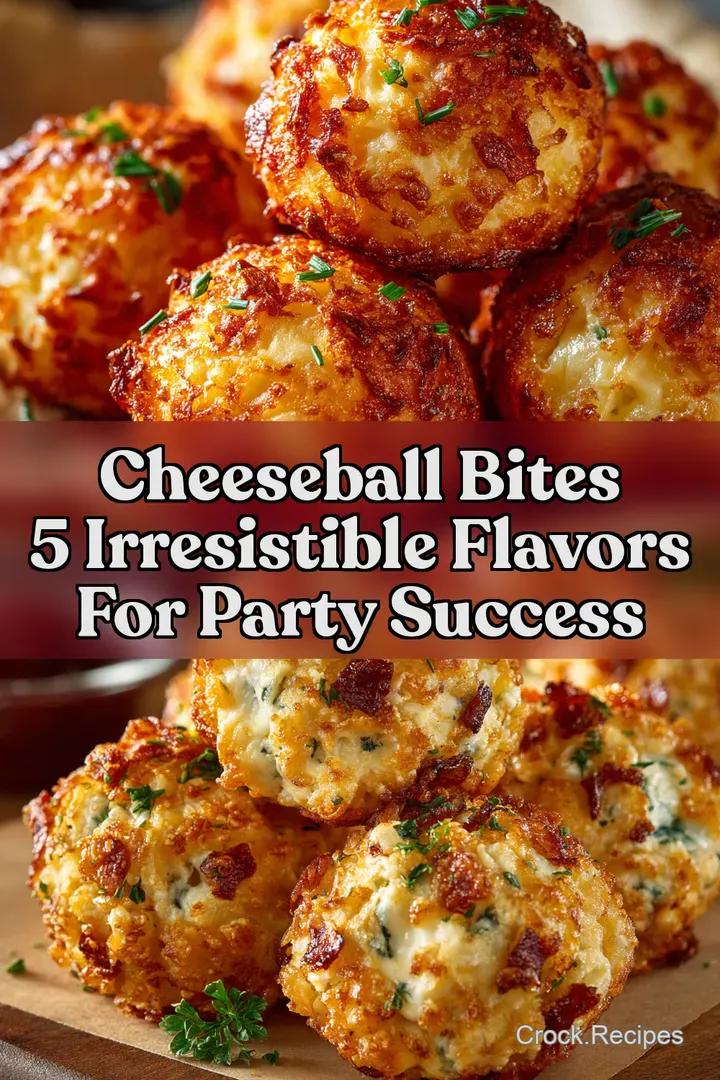 Cheeseball Bites 5 Irresistible Flavors for Party Success