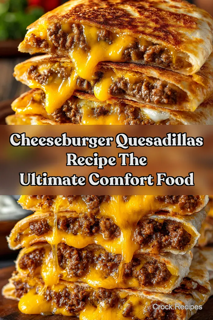 Cheeseburger Quesadillas Recipe The Ultimate Comfort Food