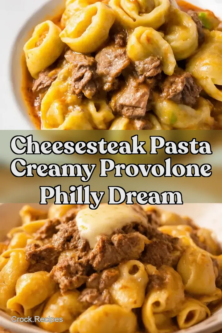 Cheesesteak Pasta Creamy Provolone Philly Dream