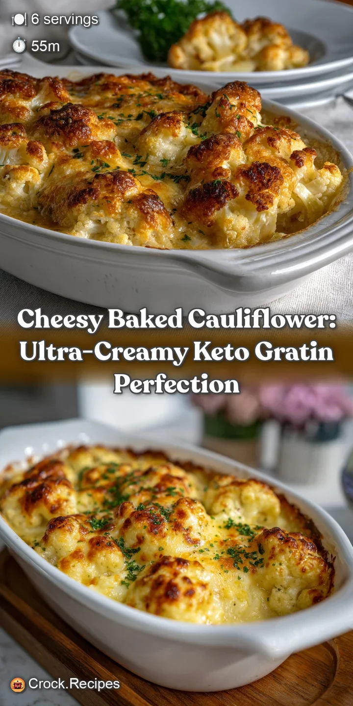 Cheesy Baked Cauliflower: Ultra-Creamy Keto Gratin Perfection