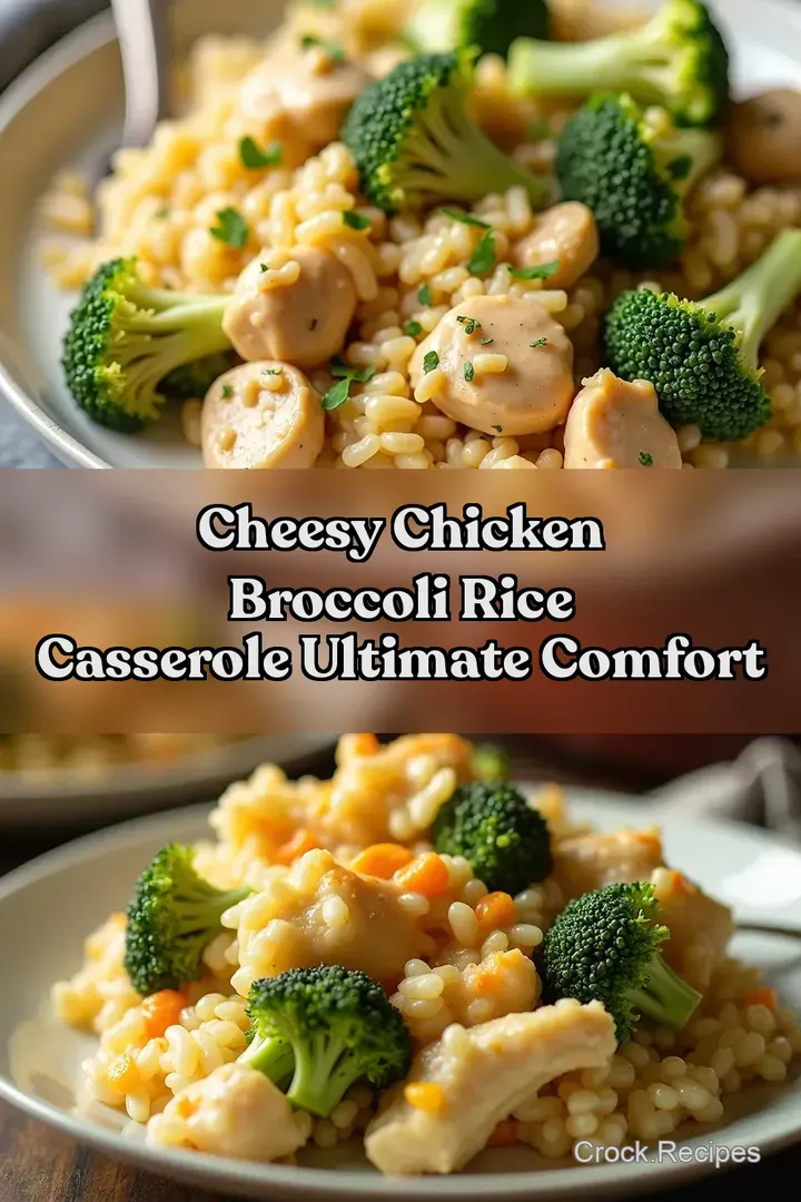 Cheesy Chicken Broccoli Rice Casserole Ultimate Comfort