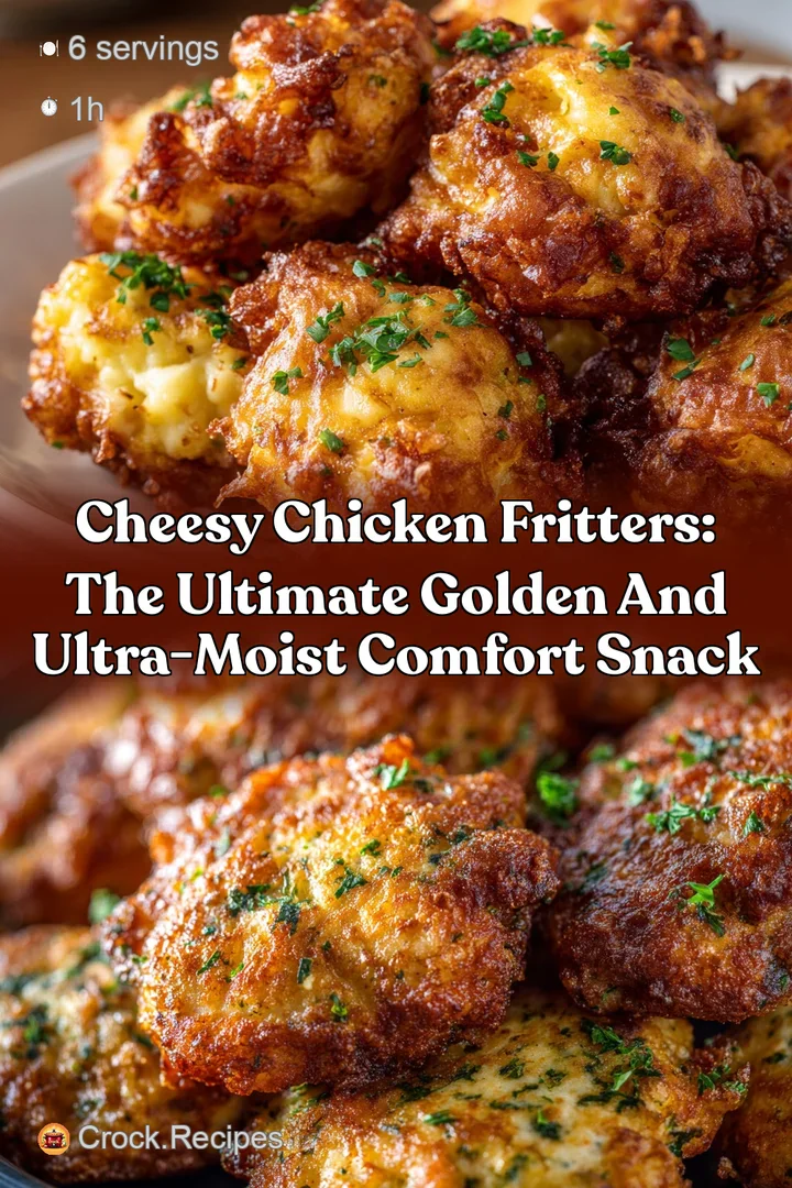Cheesy Chicken Fritters: The Ultimate Golden and Ultra-Moist Comfort Snack