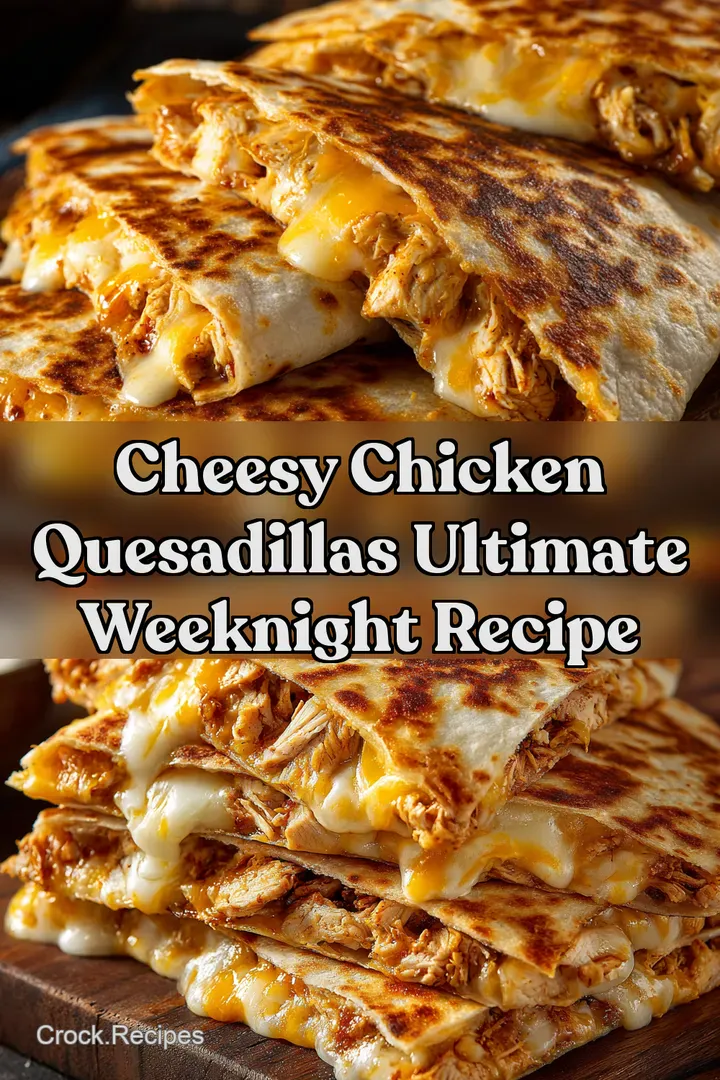Cheesy Chicken Quesadillas Ultimate Weeknight Recipe